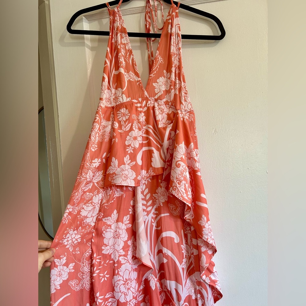 Free People Floral Ruffle Maxi Dress